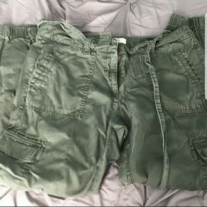 Loft green cargo pants